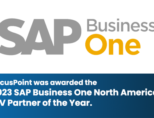 FocusPoint remporte le titre de partenaire ISV nord-américain de l'année 2023 pour SAP Business One