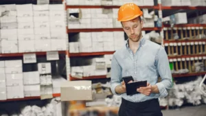 Distribuidor industrial que utiliza tabletas para un portal de pedidos de autoservicio de comercio electrónico B2B
