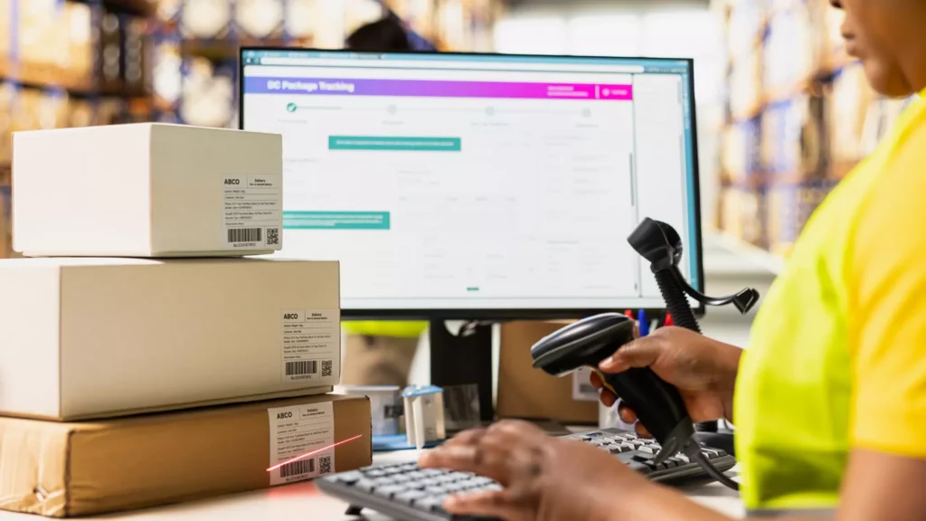 B2B distributor using intelligent ecommerce self-service portal to place an order